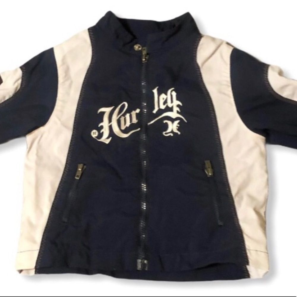 Hurley Jacket Baby Boy Navy Blue White 12 Months